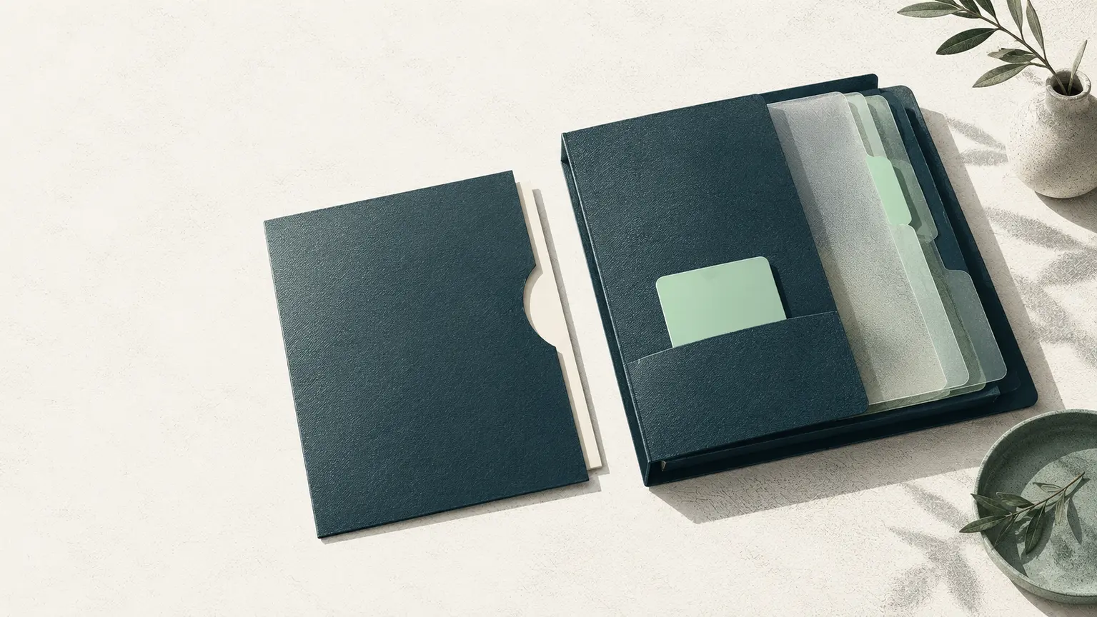 Two facing documents with different levels of operating detail.