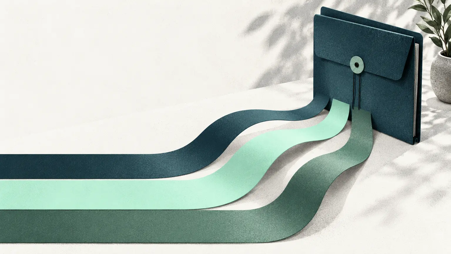 Three deliberate paths converging at one sale-process decision point.