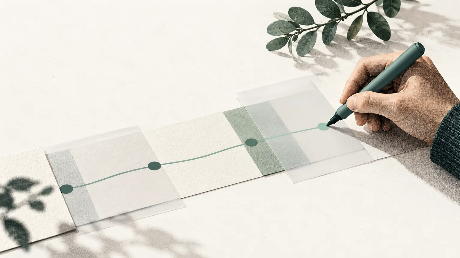 A measured sequence of milestones representing a considered sale process.