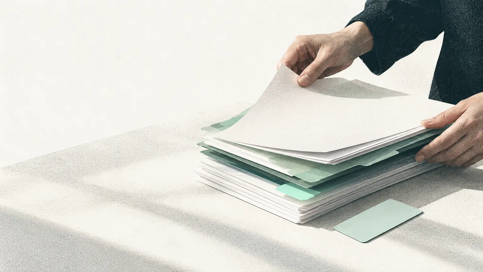 A concise working brief with one highlighted annotated margin.